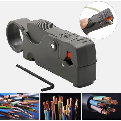 Stripping Crimping Tool Multifunctional Wire Stripper Urijk Automatic Stripping Pliers Wire Cable Tools with Hexagon Wrench