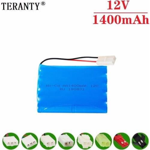 H Model ) 12v 1400mah NiCD Battery For Rc toy Car Tanks Trains Robot Boat Gun Ni-CD AA 700mah 12v Rechargeable Battery 1Pcs