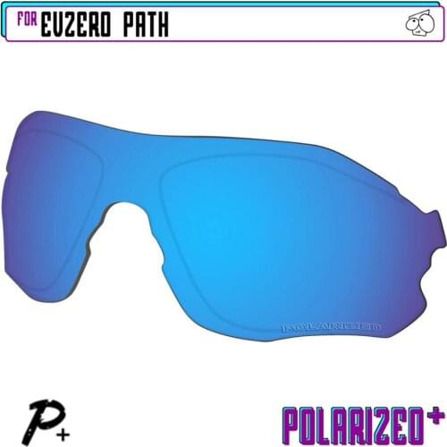 EZReplace Polarized Replacement Lenses for - Oakley EVZero Path Sunglasses - Blue P Plus