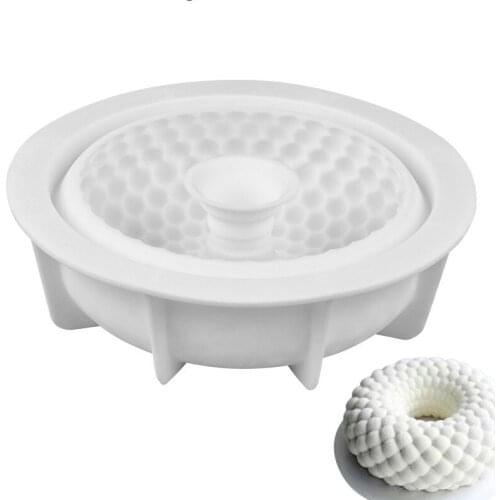 Silicone Mold Round Grid Shaped Baking Tray Cake Pan Decorating Tool Non-stick Bakeware Pastry Silicone Cake Mould