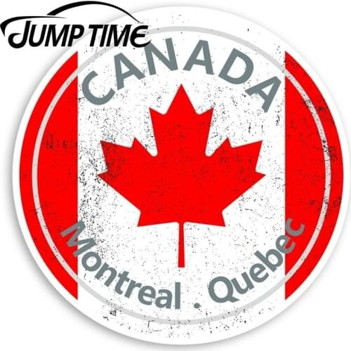 Jump Time for Montreal Quebec Vinyl Stickers Canada Sticker Laptop Luggage Decal Window Tank Waterproof Car Decoration