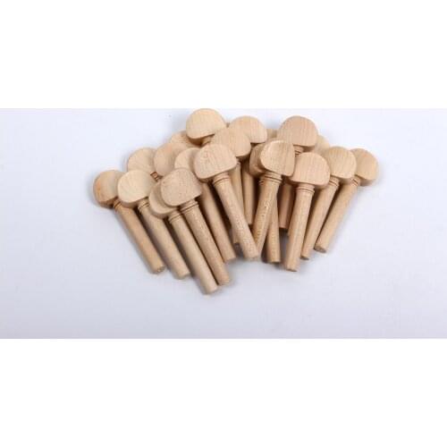 Yinfente 2set (8pcs) Violin Peg Natural Maple Wood , 4/4 Violin Accessories Full Size #9