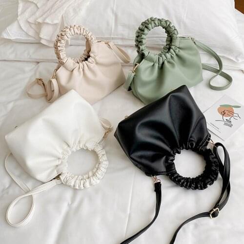 Fashion Handbag Solid Color All-match Casual Women Faux Leather Handbag Gifts for Work Travel Party Shopping Daily Life Durable