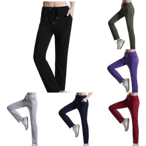 Women Yoga Pants Sweatpants Casual Gym Joggers Jogging Bottoms Tummy Control Yoga Pants Sport Workout Running Trousers