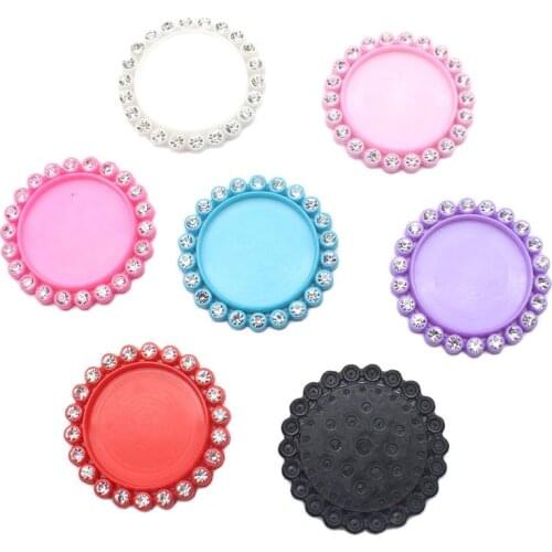 Wholesale prices 10Pcs/Lot Inside diameter of 25MM bottle cap tray setting key cover lids for Button Cabochon Base Frame Setting