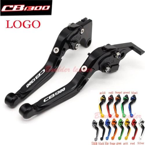 13 Colors With Logo(CB1300)Black For Honda CB1300 2008-2012 CNC Motorcycle Adjustable Folding Extendable Brake Clutch Levers