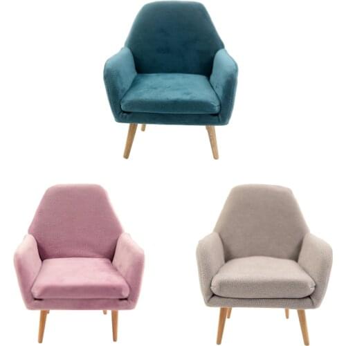 2pcs Dollhouse Furniture Armchair Sofa Model 1/6 Scale for Doll Dollhouse Decor