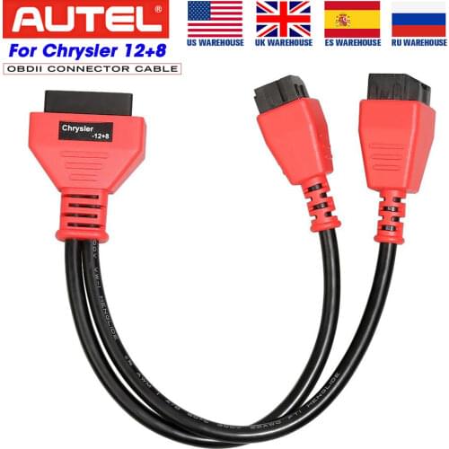 Autel Chrysler 12+8 Programming Cable Adaptor Adpater Connector for Autel MaxiSys MS906BT MS906 MaxiCOM MK906 Elite MS908 MS908P