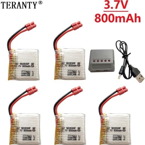 Upgrade battery for SYMA X21 X21W x26 X26A drone battery spare parts RC quadcopter accessories 3.7 V 800mAh with 5in1 Charger