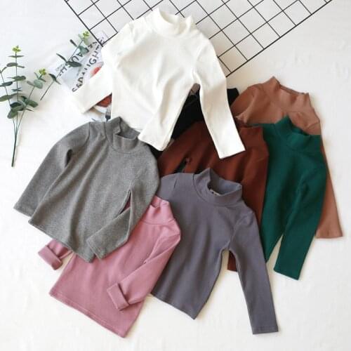 School Girls White Blouse Casual Shirt Tops Fall Autumn Kids Solid Shirt Cotton Long Sleeve Tops tee Age 1 2 3 4 5 6 7 8 10 Yrs