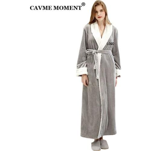 Женские теплые халаты CAVME MOMENT China At AliExpress