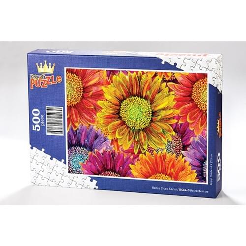 King Of Puzzle Chrysanthemums Wooden Jigsaw Puzzle 500 Pieces (BC04-D)