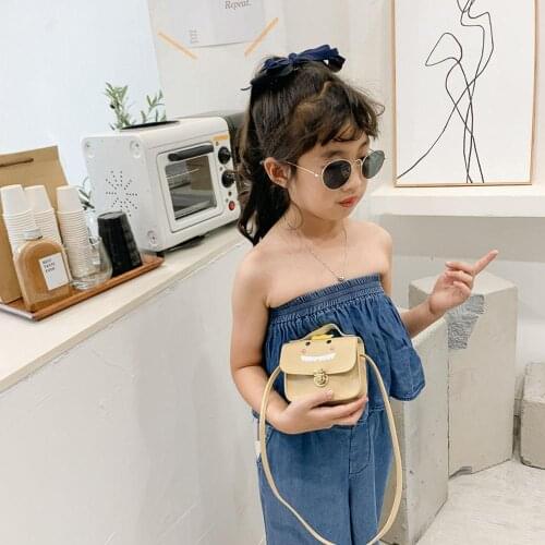 Children Kids PU Leather Coin Purses Mini Cute Candy Dinosaur Cartoon Wallet Girls Shoulder Messenger Bag