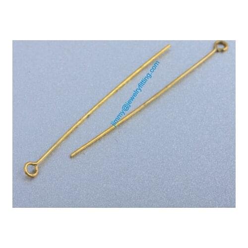 Jewelry Making findings Eye Pins Brass Pins ;Scarf Pins findings 0.7*50mm