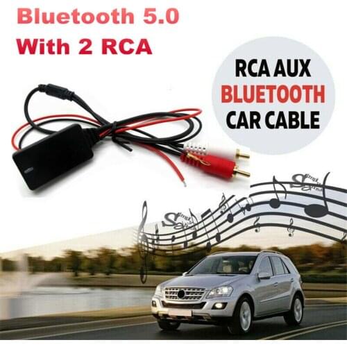Hot Bluetooth AUX Receiver Module 2 RCA Cable Adapter 10M Range For Car Audio/Stereo