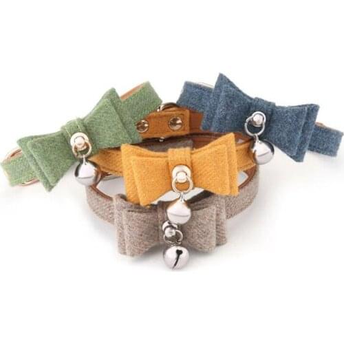 Colorful Pet Supplies Cat Collar Cat Necklace And Cat Paw Print Adjustable Collar Bell Positioning Footprint Pet Collar Dropship