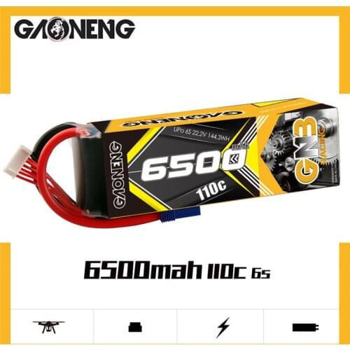 GAONENG GNB 22.2v 6500mAh 110C/220C LiPo Battery For RC Car Racing Spare Parts With Shell Upgrade LiHV 6S Battery
