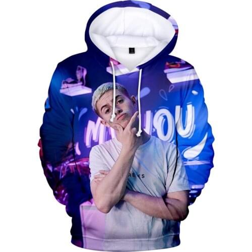 Michou 3D Print Fashion Fall Winer Suit Hoodies Sportswear Hooded Kawaii Women/Men The hooded