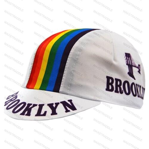 New Brooklyn Cap Cycling Caps Bike Wear White / Black / Red / Blue Bike Hats One Size Team Bicycle Unisex Men and Women
