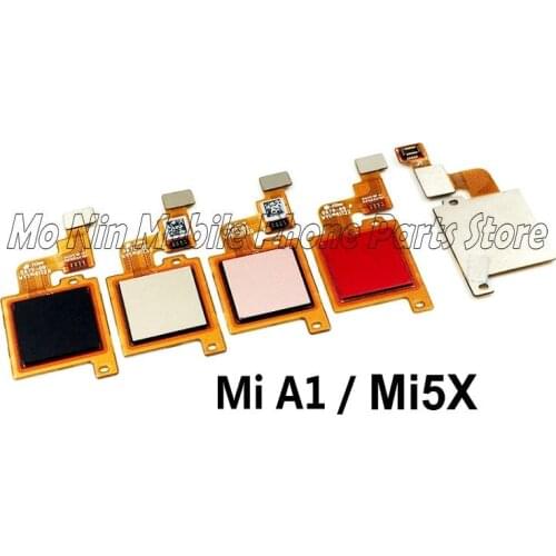 New Original Fingerprint Scanner For Xiaomi Mi A1 / Mi 5X MiA1 Touch Sensor ID Replacement Part Repair Home Button Key Flex Cabl