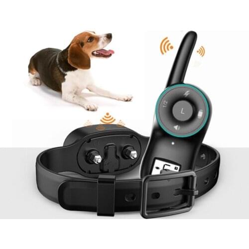 Anti Bark Dog Training Collar Waterproof Dog Electric Collar USB Rechargeable Remote Dog Bark Control Collar Dog Trainer