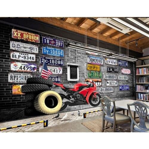 Custom photo wallpaper European Retro Nostalgic Library Bookshelf Mural Custom Book Background Wall Fresco Decorative Wallpaper