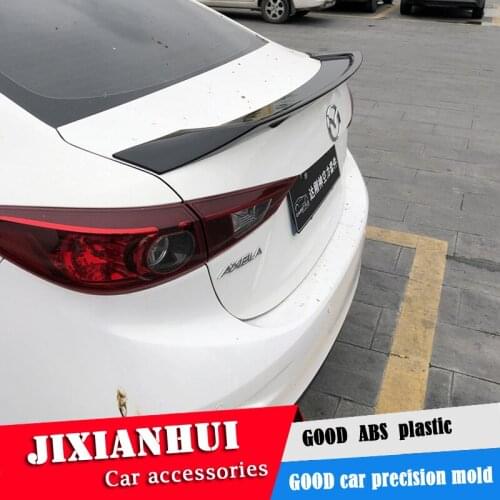 For Mazda 3 Axela Spoiler 2014-2016 Mazda3 Axela PULS Spoiler ABS plastic Material Car Rear Wing Color Rear Spoiler