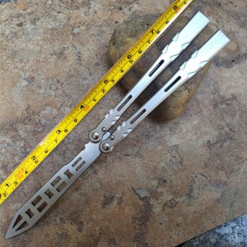 TheOne Alien Butterfly Practice Throwing Knife D2 Not Sharp Blade 6061 Aviation Aluminum Handle Camping Survival Outdoor Tool