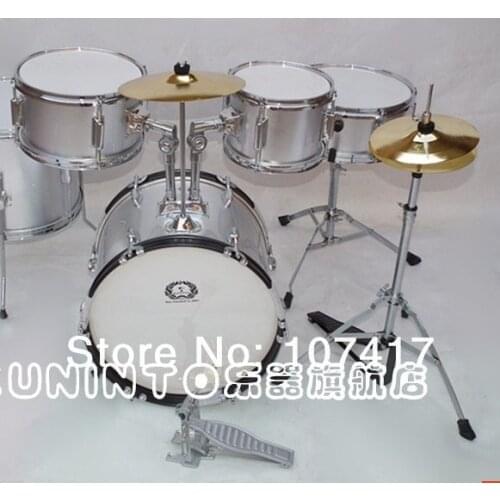 2016 Real Time-limited 18-24 Inch 215 5-drum Kit 32 Cowhide Birch Wood Baqueta Children 5 Drums Drum Cymbal Spike Gift Bag