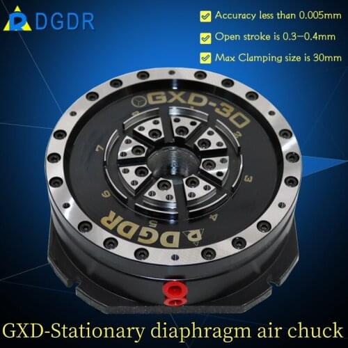 High precision fixed pneumatic diaphragm chuck GXD-30 for engraving machine milling machine air chuck for cnc processing