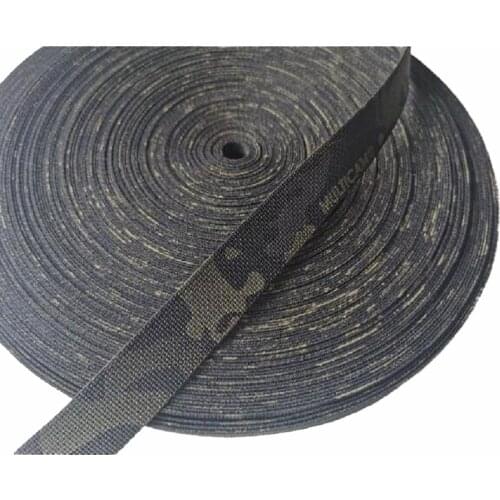 1M/3M Length 25mm Black Camouflage Jacquard Webbing Strap Printing Dyeing MCBK DIY