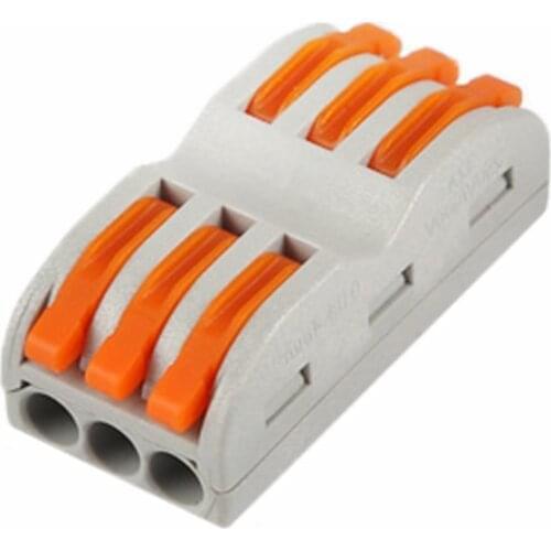 NEW 10PCS SPL-3 Electrical Wiring Terminals Household Wire Connectors Fast Terminals For Connection Of Wires Lamps And Lanterns