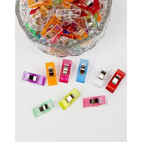 10Pcs/lot Job Foot Case Multicolor Plastic Clips Hemming Sewing Tools Sewing Accessories Sewing DIY Crafts