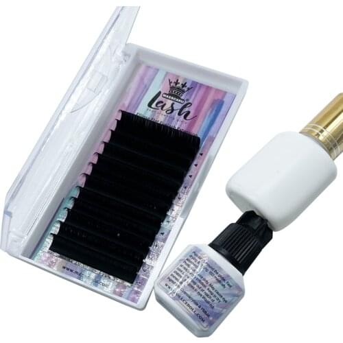 2020 handmade custom lash packaging flat matte siberian faux mink eyelashes 8-16mm supplies ellipse eyelash extension salon