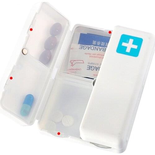 4 Colors Foldable 7 Days Pill Box Drug Tablet Storage Dispenser Medicine Case Container Organizer Travel Case Holder