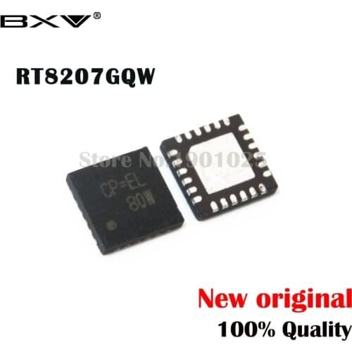 5pcs RT8207GQW QFN-24 RT8207 (CP=CM CP=AH CP=DD CP=CD CP=...) new original