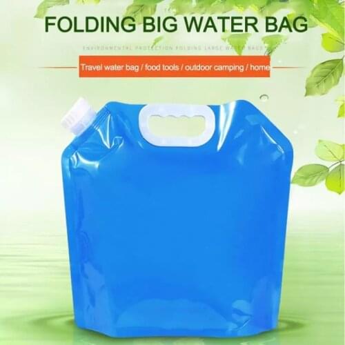 5L/10L Outdoor Water Bags Foldable Portable Drinking Camp Cooking Grit Guard Water Container Car Water Tank Car Accessorie