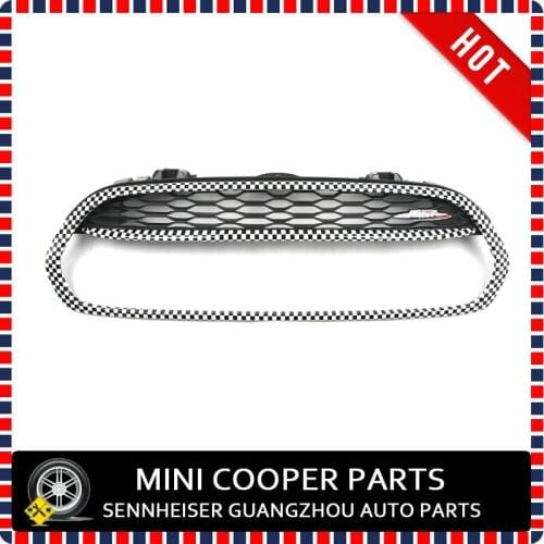 Brand New ABS Plastic UV Protected Chequred Style Front Grille Surround For mini cooper F56 F55 F57 (1Pcs/set)