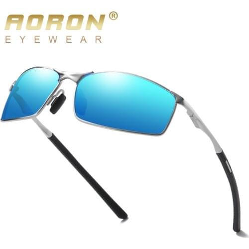 Aoron 2020 Outdoor Driving Sunglasses Mens Polarized Sunglasses for Sports Metal Frame Sun Glasses Gafas De Sol Hombre