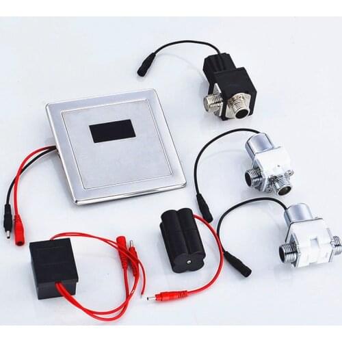 Automatic Infrared Sensor panel,induction Sensor Urinal flush valve,DC6V solenoid valve battery box transformer