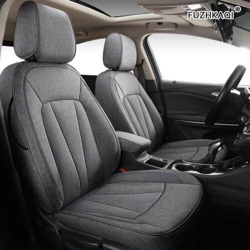 FUZHKAQI Custom FLAX car seat covers set For Dodge Caliber Avenger Journey challenger Automobiles Seat Covers car seats styling