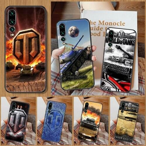 Game World of Tanks Phone Case For Huawei P Mate P10 P20 P30 P40 10 20 Smart Z Pro Lite black fashion hoesjes tpu back pretty