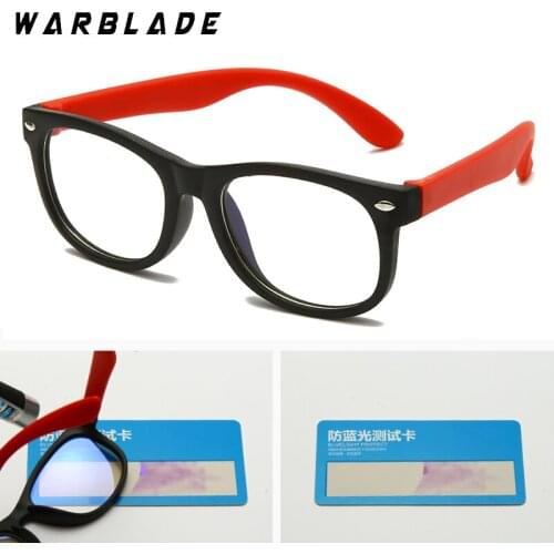 WarBLade Blue Light Kids Glasses Optical Frame Children Boy Girls Computer Transparent Blocking Anti Reflective Eyeglasses UV400