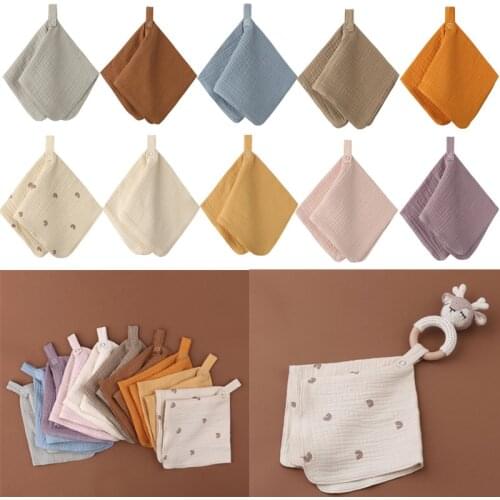 Baby Cotton Muslin Saliva Towel Soft Absorbent Gauze Bath Shower Towel Newborn Bath Towel Handkerchief Comfort Appease Towel
