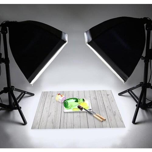 ALLOYSEED Vintage Wood Grained Photo Background Photography Backdrops Studio Video Art Cloth Fabric Desk Table Decoration New