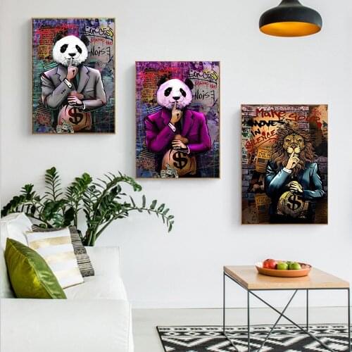 Graffiti Canvas Poster Make Your Moves in Silence Let Your Success Make the Noise Wall Art Poster Graffiti Picture Home Decor