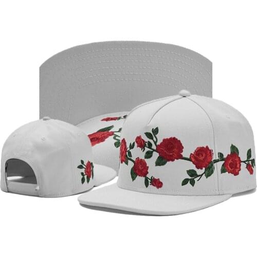 2021 design brand black white floral flower snapback hat baseball cap for men women sport outdoor street hip hop summer headwear