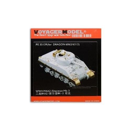KNL HOBBY Voyager Model PE35139 M4A2 Sherman / Sherman MK.3 Metal Carving for Upgrading Caravan