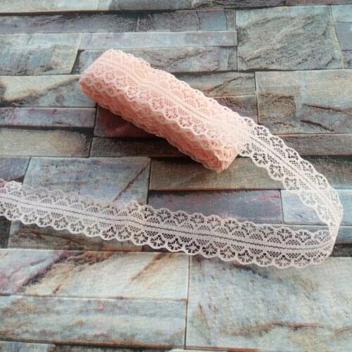 Beautiful Wholesale 10 Yards 28mm Width Carmine Embroidery Lace Ribbon DIY Jewelry Clothing Accessories For Sewing