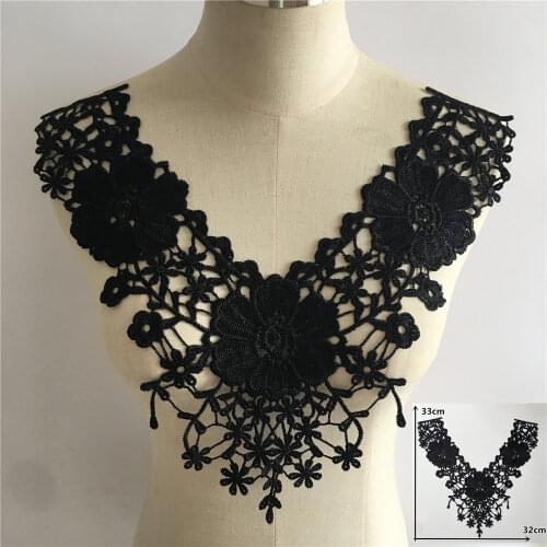 New arrivals Lace Fabric Embroidered Applique Neckline Lace Collar DIY Decorative Clothing Accessories Craft Sewing Supplies